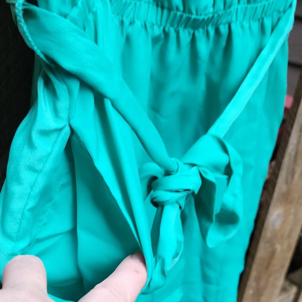 CLEARANCE - EUC Women's XL teal Merona shift colorblock dress - Picture 16 of 16